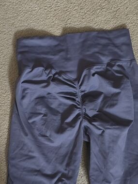 Dark Gray High-Waisted Athletic Leggings – Size XL